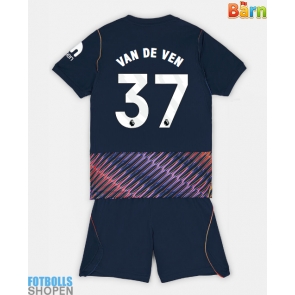 Billiga Tottenham Hotspur Micky van de Ven #37 Bortatröja Barn 2026-27 Kortärmad (+ Korta byxor)